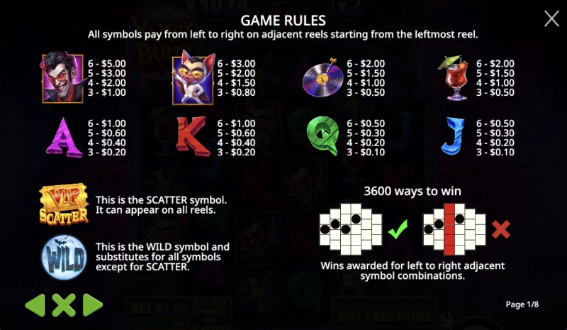 vampy-party-game-paytable